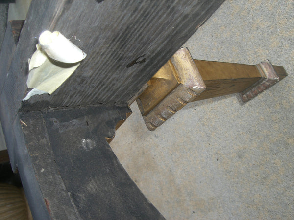 Eastlake Stand American Aesthetic Gilt Marble Top Console, , Tables, Deep South Antiques Deep South Antiques