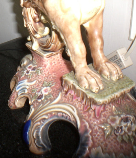 Majolica Ewer Jardinere Center Bowl - 1830