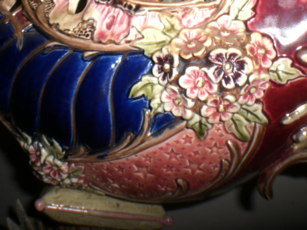 Majolica Ewer Jardinere Center Bowl - 1830
