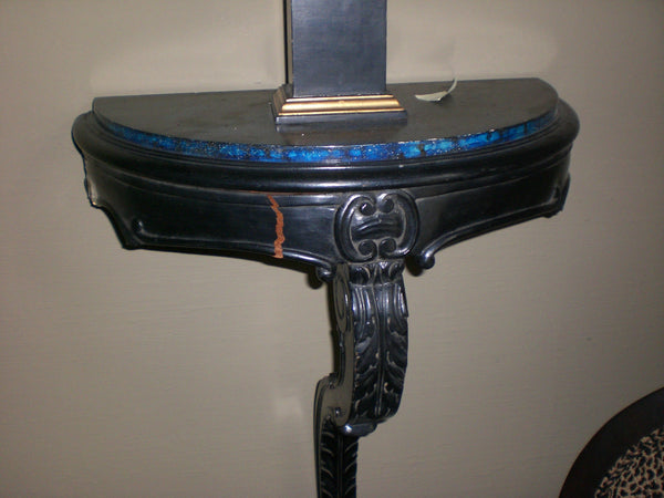 Antique French Demi Lune Console Sconce Table Lamp Pair - 1930, , Lamps, Deep South Antiques Deep South Antiques