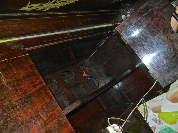 Antique 1930's Liquor Cabinet Bar Chinoiserie, , Cabinets, Deep South Antiques Deep South Antiques