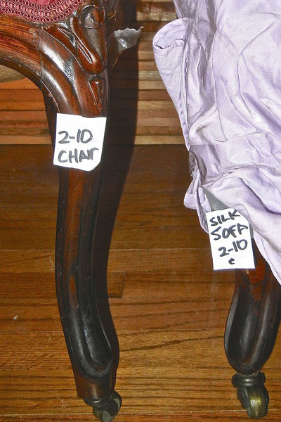 Rococo Rosewood Parlor Sofa Red Silk - 1850’s, , Sofas, Deep South Antiques