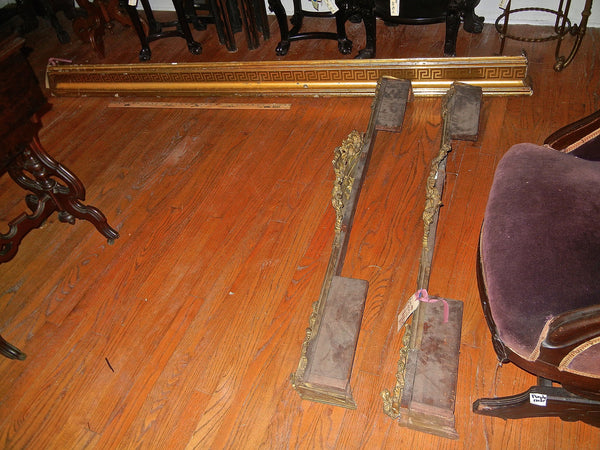 Pair of Ornate Brass Cornices