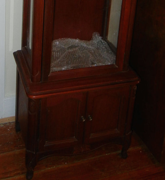 Curio Cabinet Victorian style with Glass and Lightlng, , , Deep South Antiques Deep South Antiques