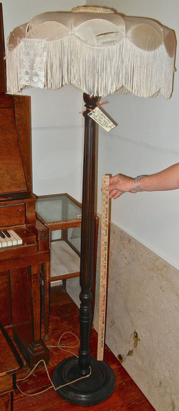 Victorian Wood Turned Tall Lamp