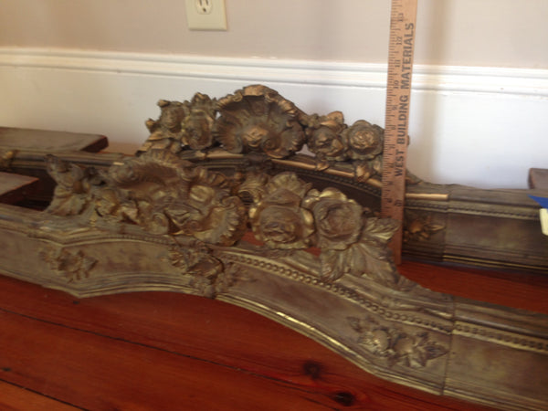 Pair of Ornate Brass Cornices