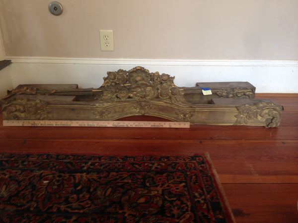 Pair of Ornate Brass Cornices