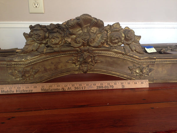 Pair of Ornate Brass Cornices