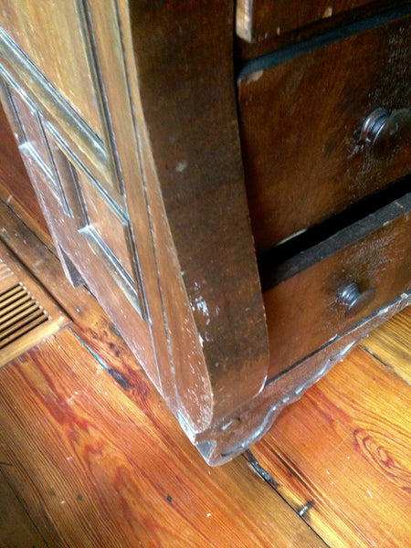 Handsome Antique Cabinet Butler Desk / Dresser - circa 1880's.