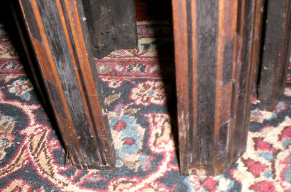 Finely Carved Oriental Marble Top Chinese Plant Stand Asian End Table, , Tables, Deep South Antiques Deep South Antiques