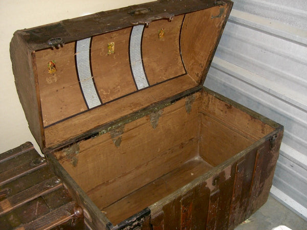 Antique Steamer Arch Camel Trunk, , Trunks, Deep South Antiques Deep South Antiques