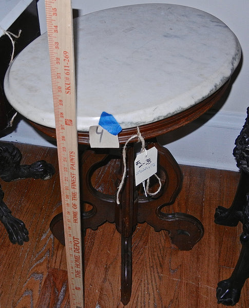 Fine Marble Top Plant Stand End Table, , Tables, Deep South Antiques Deep South Antiques