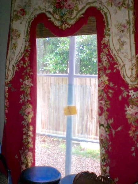 Aubusson Portiere Tapestry Curtains - Pair, , Decoratives, Deep South Antiques Deep South Antiques
