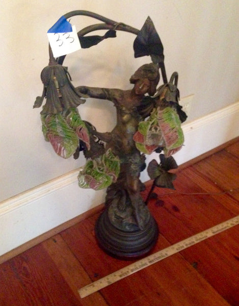 Bronze August Moreau Lamp, , Statues, Deep South Antiques Deep South Antiques