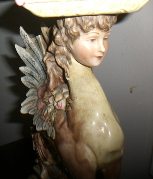 Majolica Ewer Jardinere Center Bowl - 1830