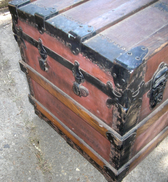 Ducker Antique Trunk, , Trunks, Deep South Antiques Deep South Antiques