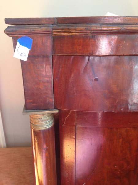 American Dining Room Cabinet with Veneered Columns, , Cabinets, Deep South Antiques Deep South Antiques