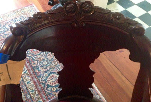 Set of 10 Seignouret Chairs and Mahogany Table - American