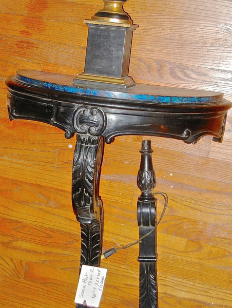 Antique French Demi Lune Console Sconce Table Lamp Pair - 1930, , Lamps, Deep South Antiques Deep South Antiques