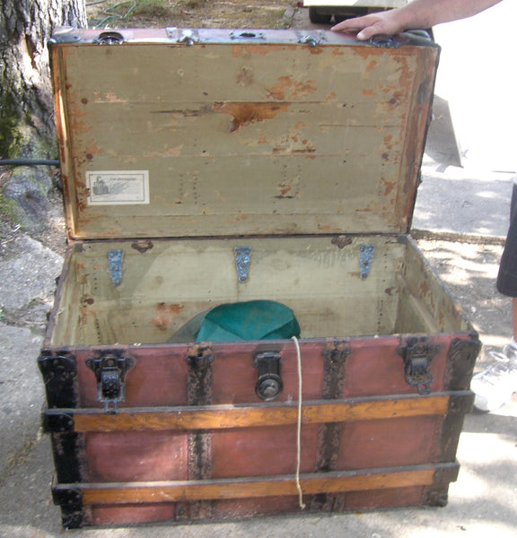 Ducker Antique Trunk, , Trunks, Deep South Antiques Deep South Antiques