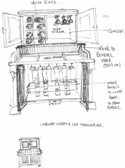 Cable-Nelson Upright Player Piano circa 1930 For Cocktail Bar or Wine Display, , Cabinets, Deep South Antiques Deep South Antiques