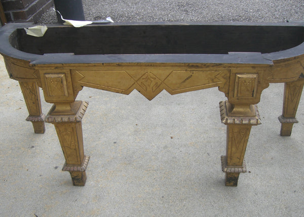 Eastlake Stand American Aesthetic Gilt Marble Top Console, , Tables, Deep South Antiques Deep South Antiques