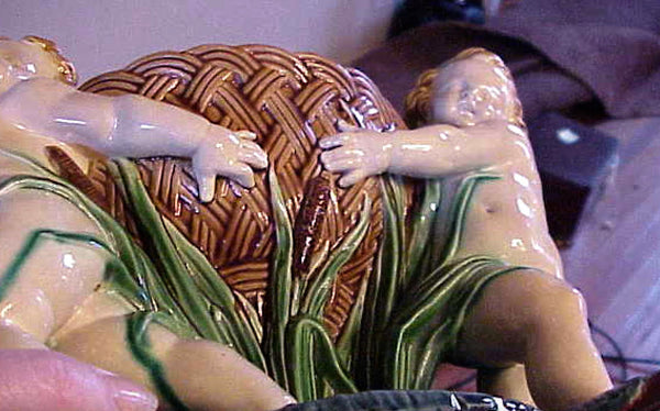 Majolica Minton Style Jardinere Center Bowl